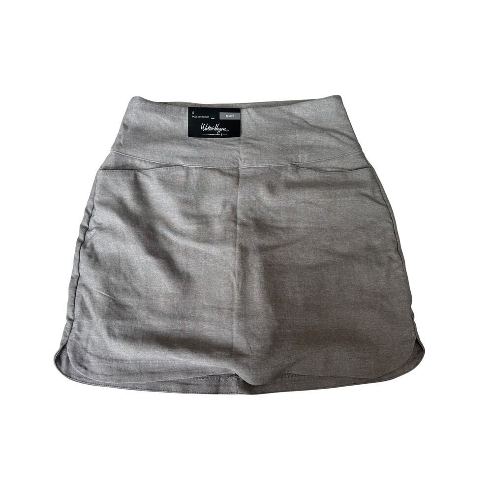 Walter Hagen Women's Light Heather Gray P11 7" Sculpt Skort Size S